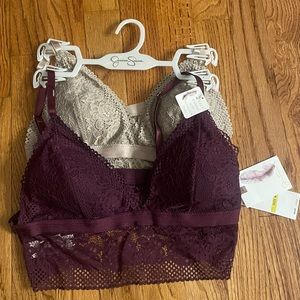 NTW Jessica Simpson 2 pack Lace Bralettes